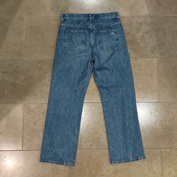 JW Anderson x Uniqlo Cotton Mid-Rise Classic Straight-Leg Denim Jeans (65 Blue) - Picture 13 of 16